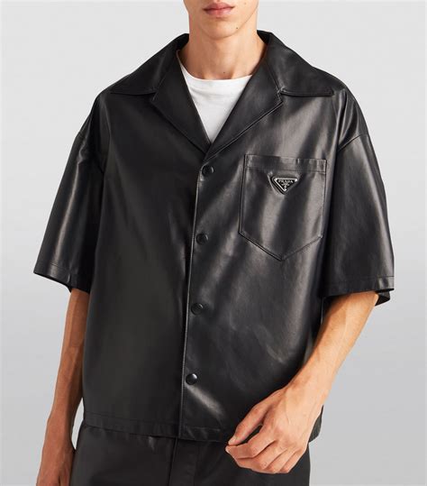 black prada bowling shirt|Prada 3xl shirt.